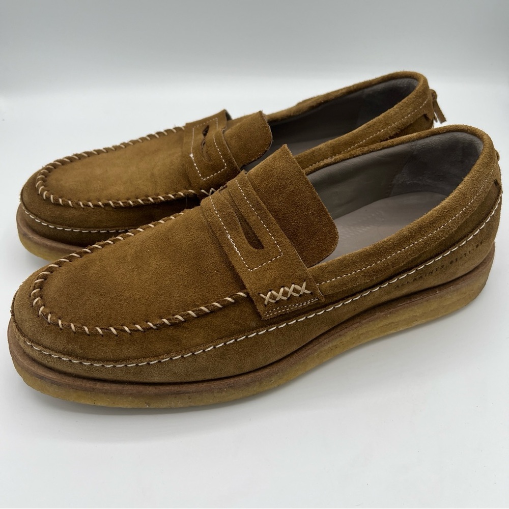 All Saints 41 Men’s Jago‎ Moccasin Style Loafer Leather Tan Slip On Sz 8
